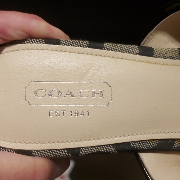 New Coach Gypsy Optic C Platform Thong Sandal - Picture 10 of 12